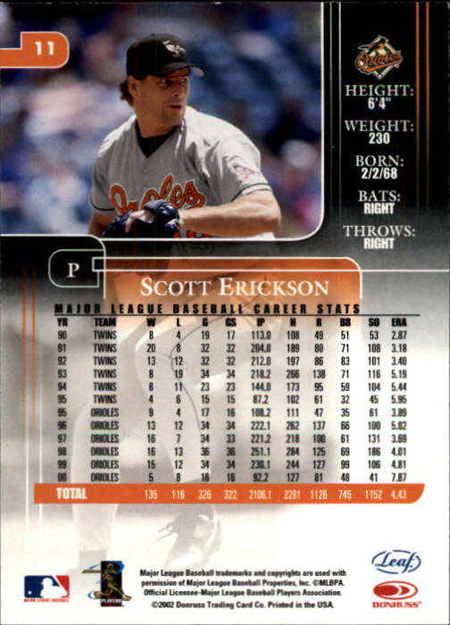 2002 Leaf Rookies and Stars Baseball "Main Set" Base Cards - Picture 13 of 357