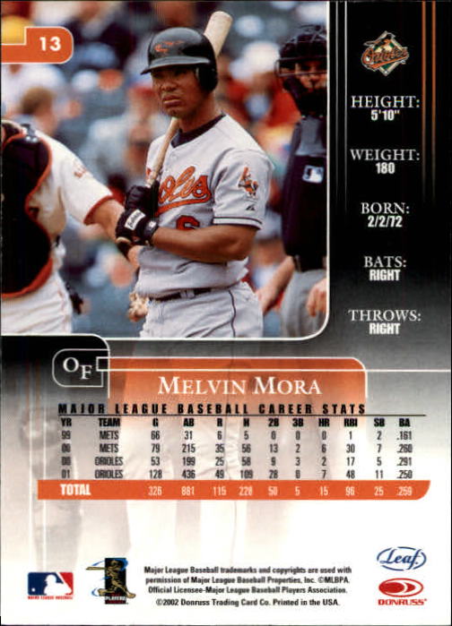 2002 Leaf Rookies and Stars Baseball "Main Set" Base Cards - Picture 17 of 357