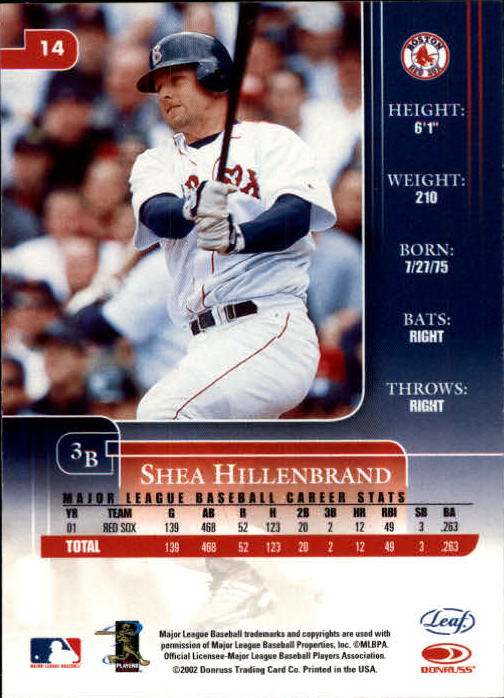 2002 Leaf Rookies and Stars Baseball "Main Set" Base Cards - Picture 19 of 357