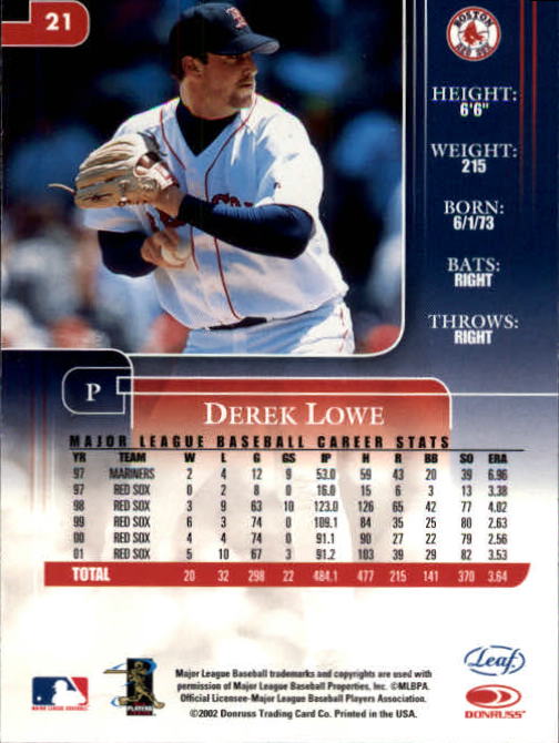 2002 Leaf Rookies and Stars Baseball "Main Set" Base Cards - Picture 29 of 357