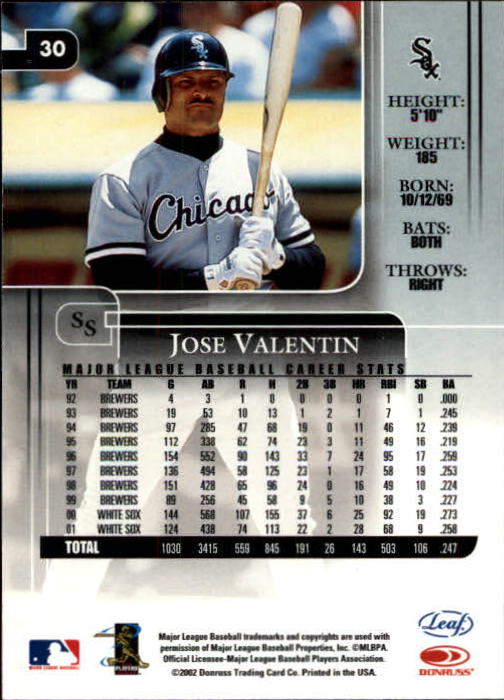 2002 Leaf Rookies and Stars Baseball "Main Set" Base Cards - Picture 41 of 357