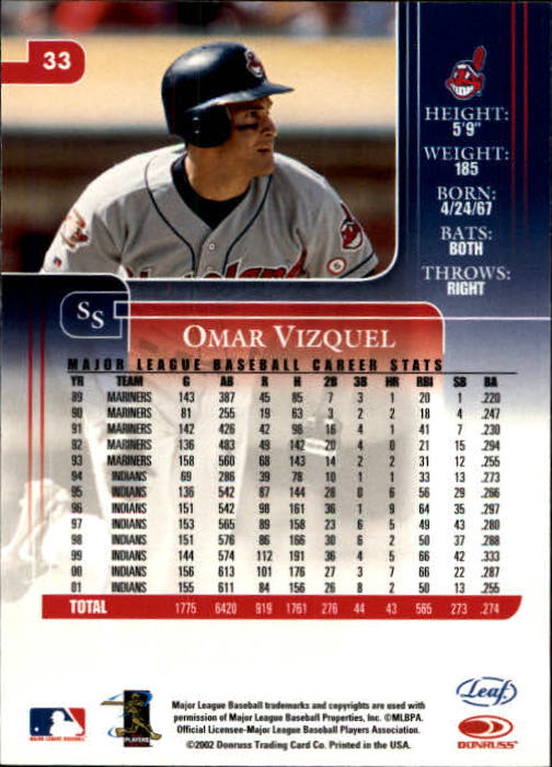 2002 Leaf Rookies and Stars Baseball "Main Set" Base Cards - Picture 49 of 357