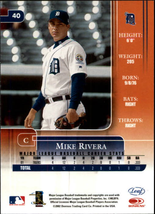 2002 Leaf Rookies and Stars Baseball "Main Set" Base Cards - Picture 55 of 357