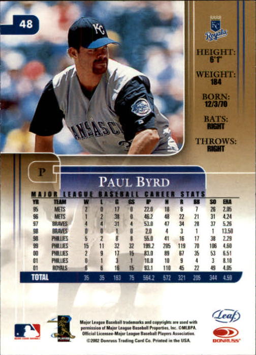 2002 Leaf Rookies and Stars Baseball "Main Set" Base Cards - Picture 61 of 357