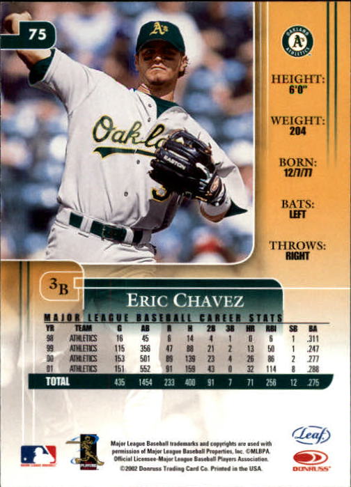 2002 Leaf Rookies and Stars Baseball "Main Set" Base Cards - Picture 85 of 357