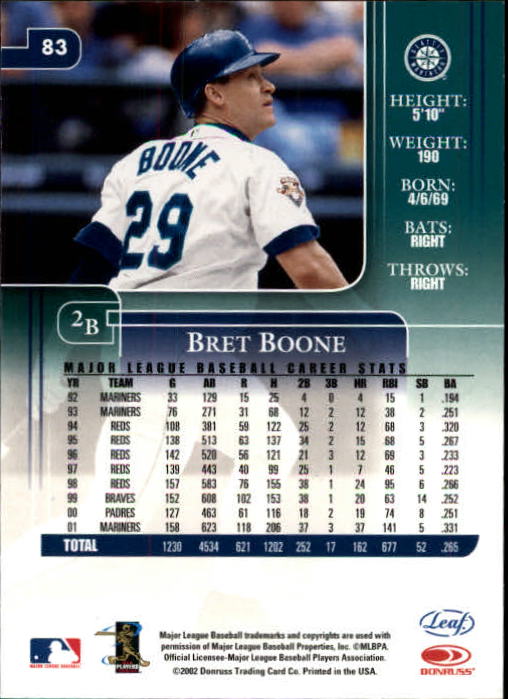 2002 Leaf Rookies and Stars Baseball "Main Set" Base Cards - Picture 95 of 357