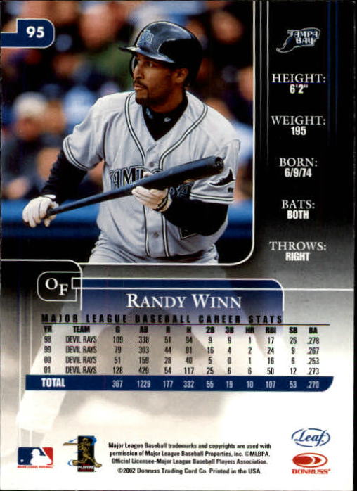 2002 Leaf Rookies and Stars Baseball "Main Set" Base Cards - Picture 109 of 357