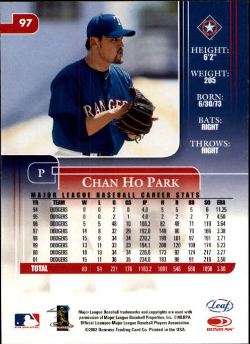 2002 Leaf Rookies and Stars Baseball "Main Set" Base Cards - Picture 111 of 357
