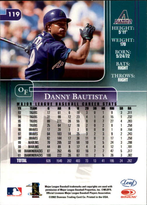 2002 Leaf Rookies and Stars Baseball "Main Set" Base Cards - Picture 137 of 357