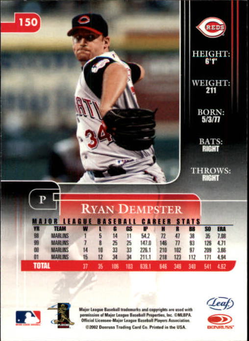 2002 Leaf Rookies and Stars Baseball "Main Set" Base Cards - Picture 163 of 357