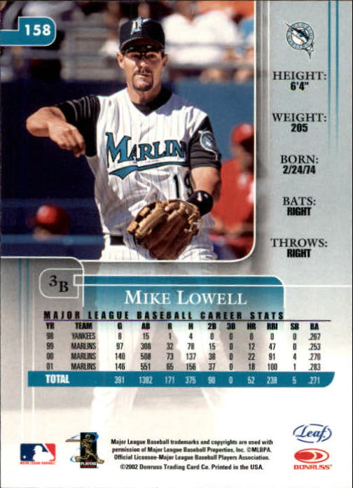 2002 Leaf Rookies and Stars Baseball "Main Set" Base Cards - Picture 169 of 357