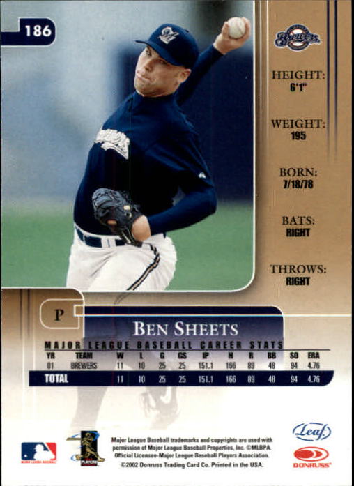 2002 Leaf Rookies and Stars Baseball "Main Set" Base Cards - Picture 197 of 357
