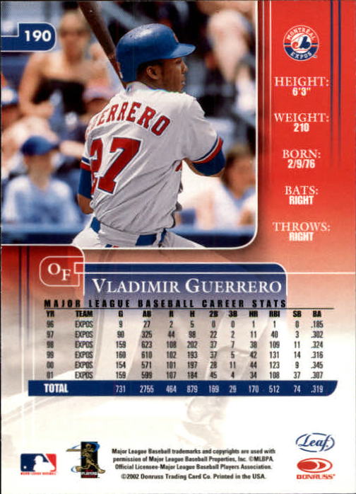 2002 Leaf Rookies and Stars Baseball "Main Set" Base Cards - Picture 201 of 357