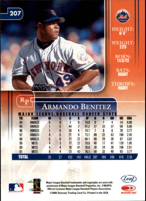 2002 Leaf Rookies and Stars Baseball "Main Set" Base Cards - Picture 221 of 357