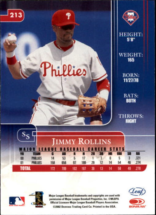 2002 Leaf Rookies and Stars Baseball "Main Set" Base Cards - Picture 229 of 357