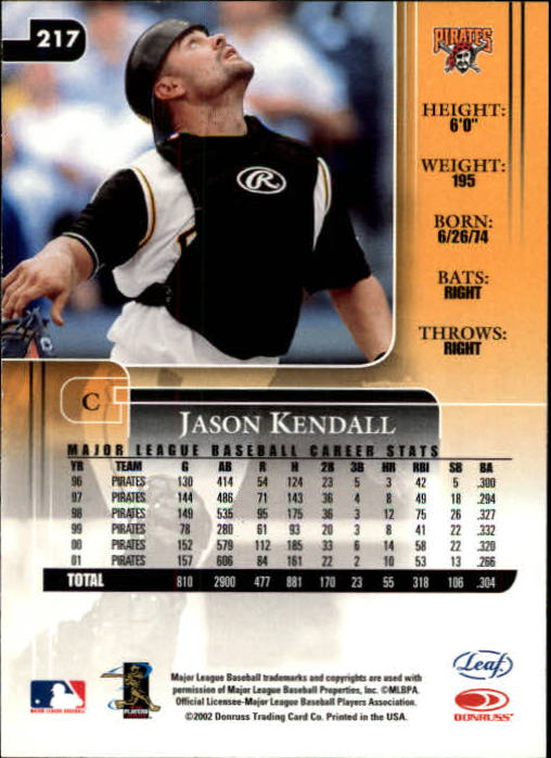 2002 Leaf Rookies and Stars Baseball "Main Set" Base Cards - Picture 237 of 357