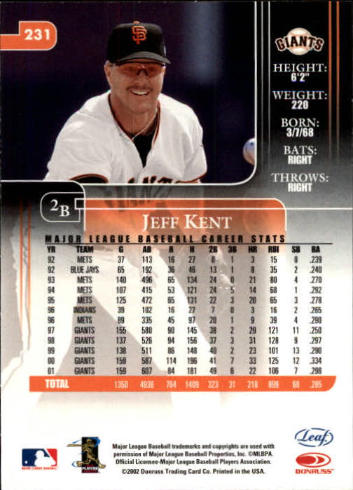 2002 Leaf Rookies and Stars Baseball "Main Set" Base Cards - Picture 249 of 357