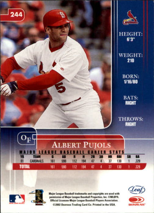 2002 Leaf Rookies and Stars Baseball "Main Set" Base Cards - Picture 263 of 357