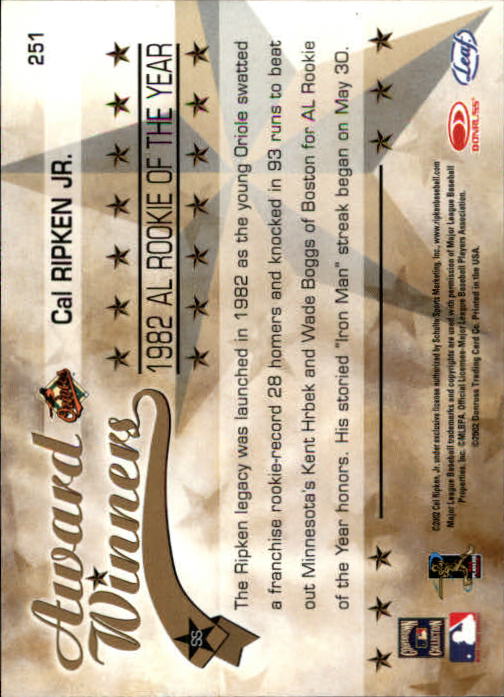 2002 Leaf Rookies and Stars Baseball "Main Set" Base Cards - Picture 269 of 357