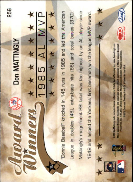 2002 Leaf Rookies and Stars Baseball "Main Set" Base Cards - Picture 277 of 357