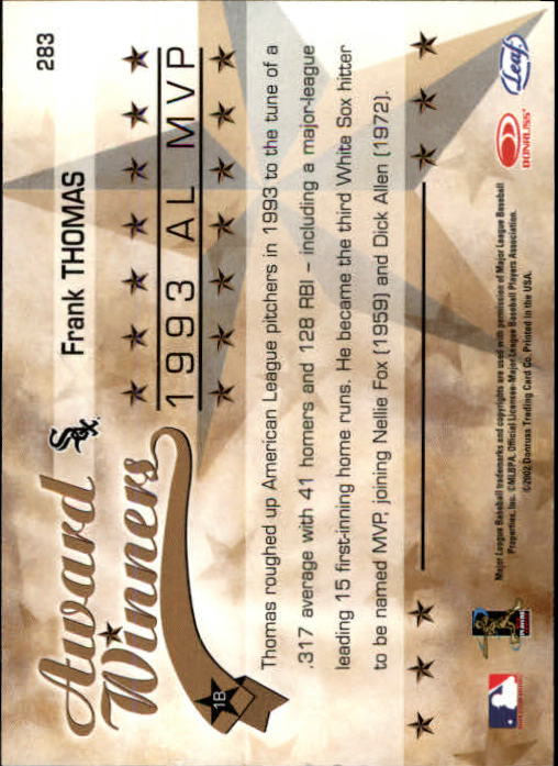 2002 Leaf Rookies and Stars Baseball "Main Set" Base Cards - Picture 313 of 357