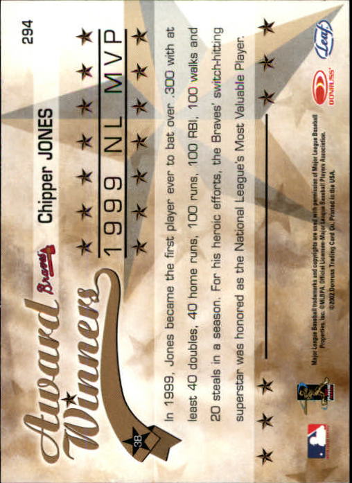2002 Leaf Rookies and Stars Baseball "Main Set" Base Cards - Picture 325 of 357