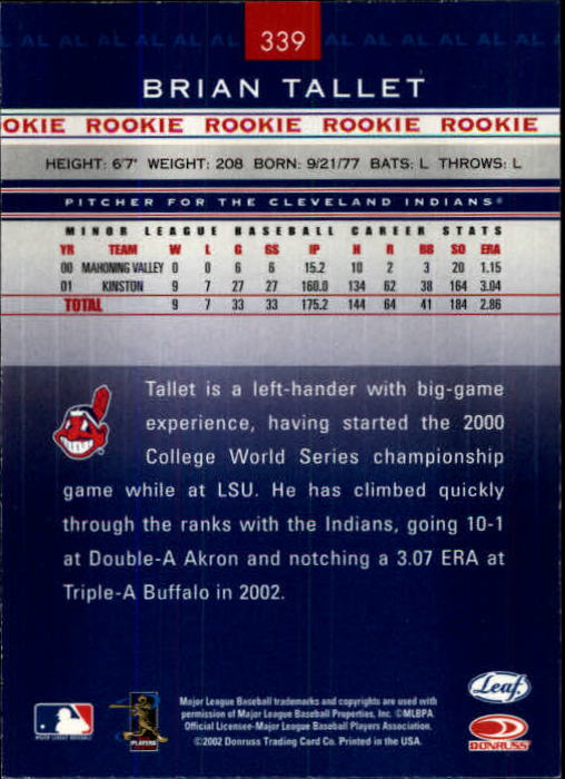 2002 Leaf Rookies and Stars Baseball "Main Set" Base Cards - Picture 341 of 357