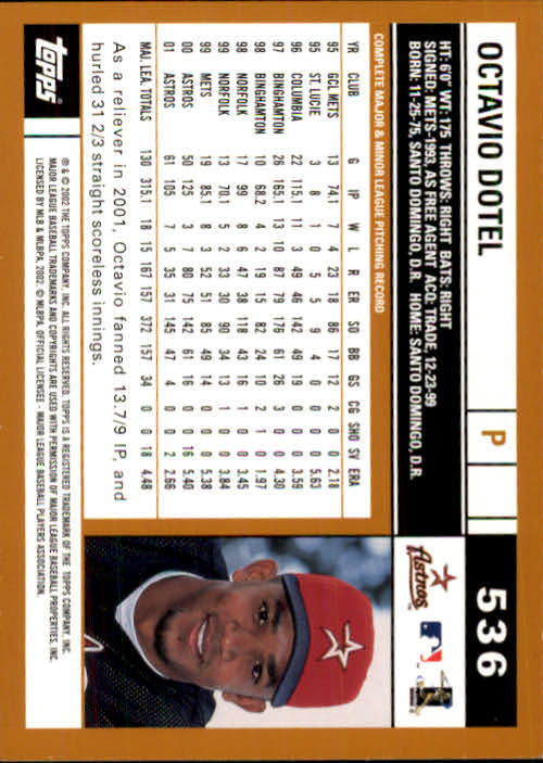 2001 Topps #526 Vinny Castilla - Houston Astros (Baseball Cards