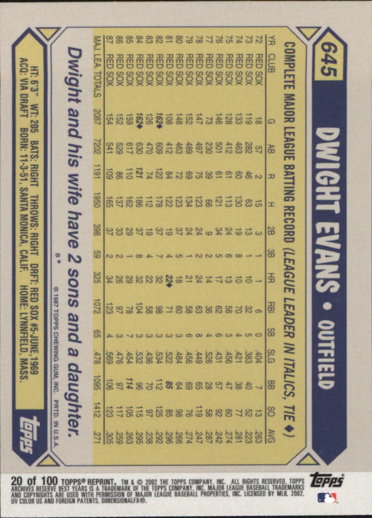 2002 Topps Archives Reserve Baseball - Picture 18 of 102