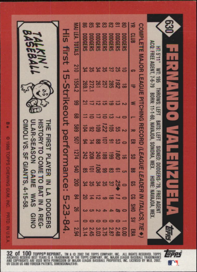 2002 Topps Archives Reserve Baseball - Picture 34 of 102