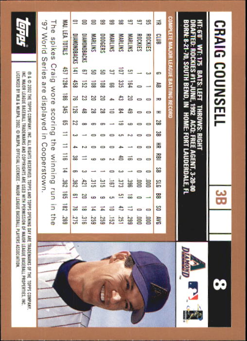 2002 Topps Opening Day Baseball - Picture 11 of 284