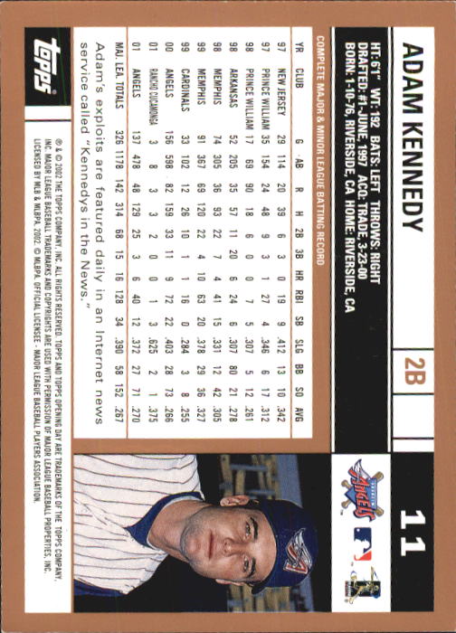 2002 Topps Opening Day Baseball - Picture 15 of 284