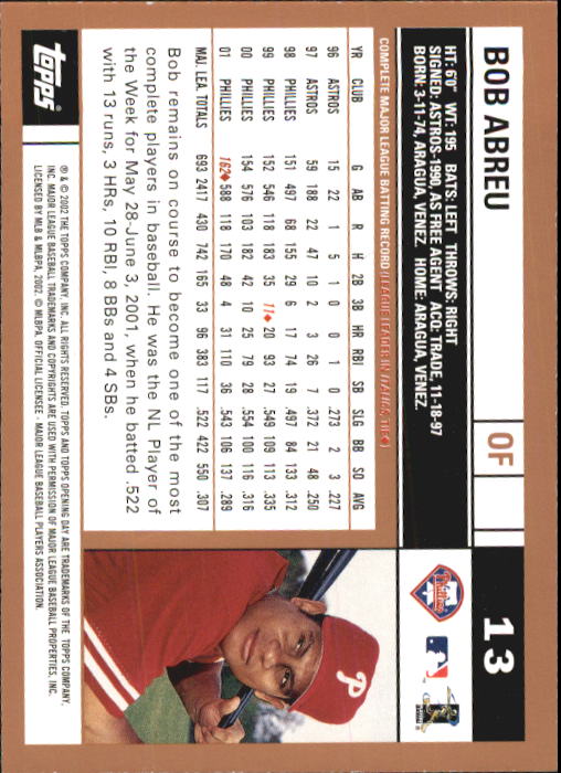 2002 Topps Opening Day Baseball - Picture 19 of 284