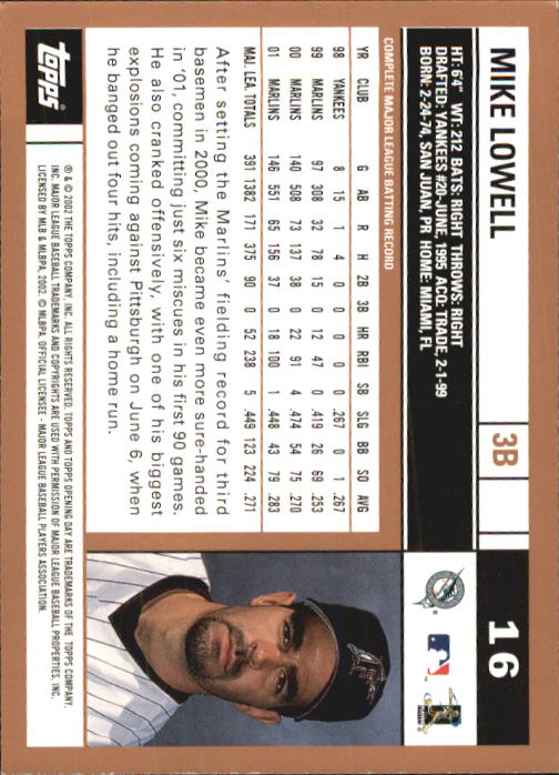 2002 Topps Opening Day Baseball - Picture 23 of 284