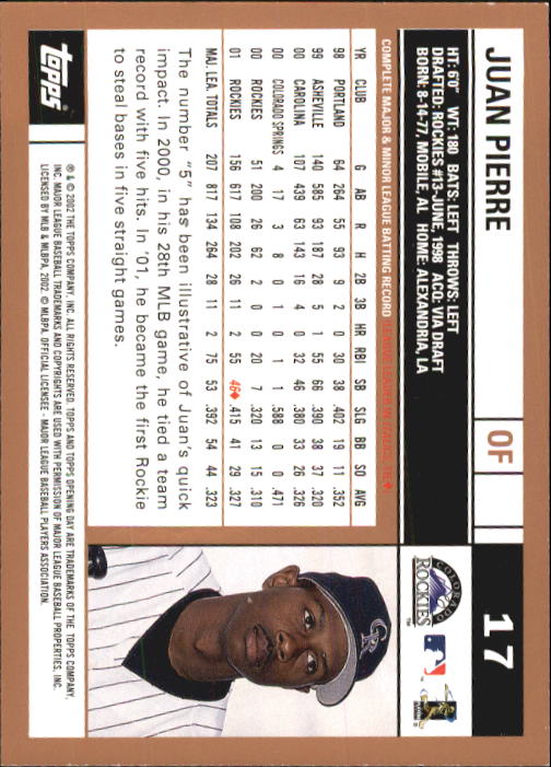 2002 Topps Opening Day Baseball - Picture 25 of 284