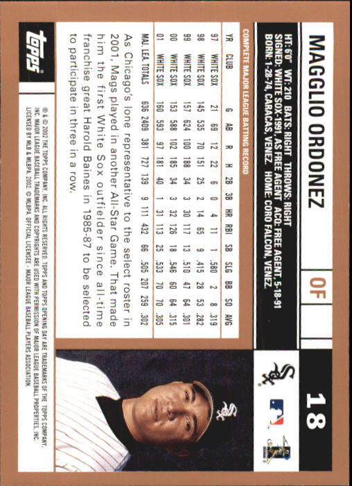 2002 Topps Opening Day Baseball - Picture 27 of 284