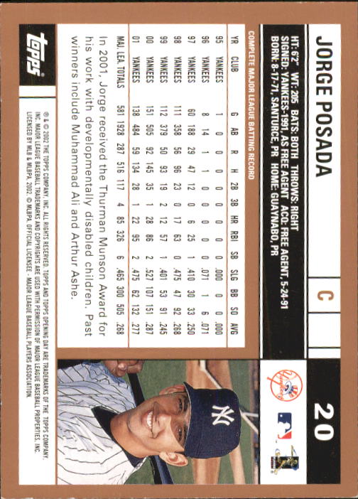 2002 Topps Opening Day Baseball - Picture 31 of 284