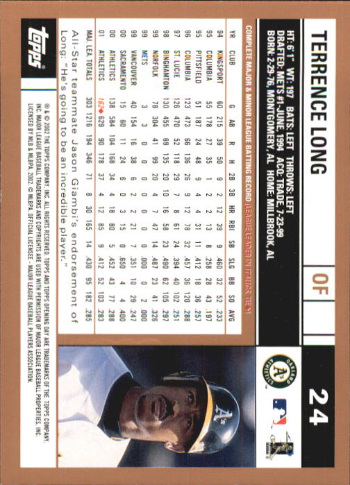 2002 Topps Opening Day Baseball - Picture 39 of 284