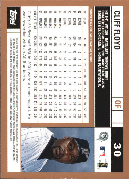 2002 Topps Opening Day Baseball - Picture 51 of 284