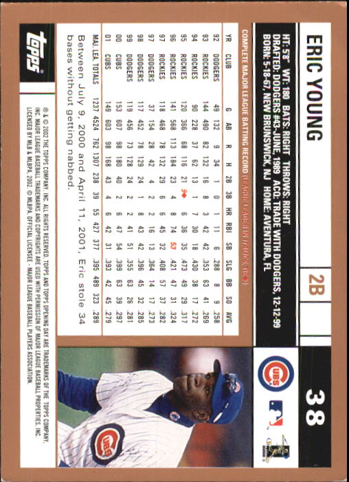 2002 Topps Opening Day Baseball - Picture 65 of 284