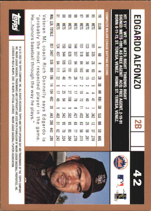 2002 Topps Opening Day Baseball - Picture 73 of 284