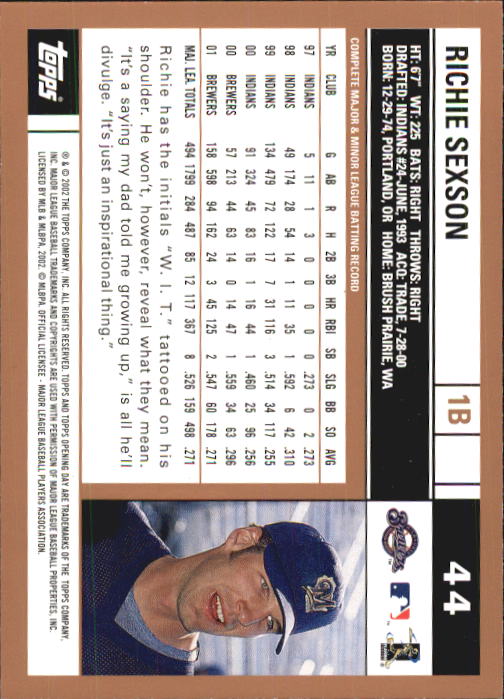 2002 Topps Opening Day Baseball - Picture 77 of 284