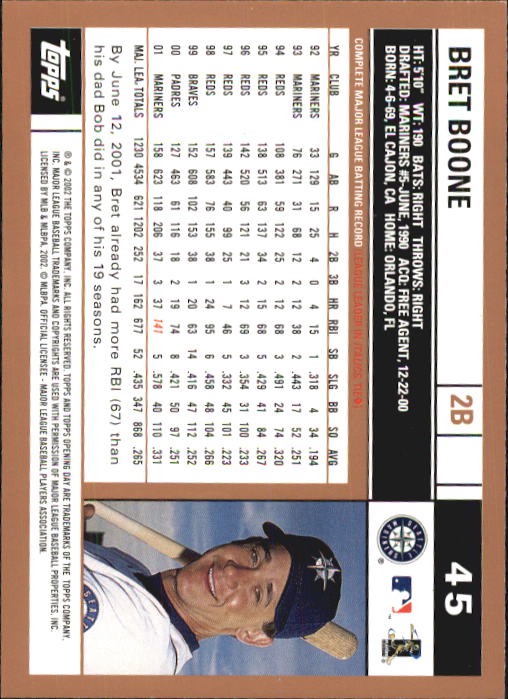 2002 Topps Opening Day Baseball - Picture 79 of 284