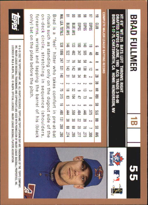 2002 Topps Opening Day Baseball - Picture 94 of 284