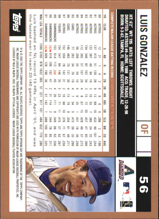 2002 Topps Opening Day Baseball - Picture 96 of 284