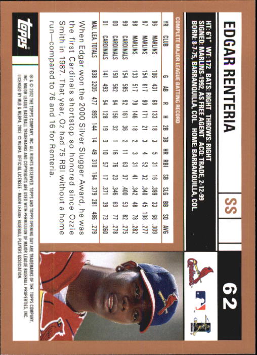 2002 Topps Opening Day Baseball - Picture 108 of 284