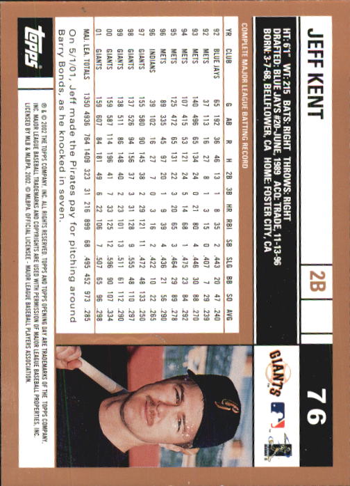 2002 Topps Opening Day Baseball - Picture 128 of 284