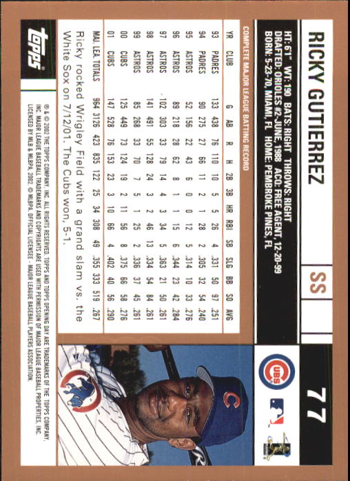 2002 Topps Opening Day Baseball - Picture 130 of 284