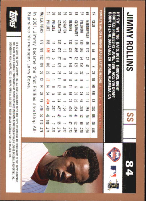 2002 Topps Opening Day Baseball - Picture 140 of 284