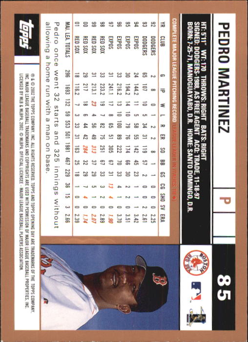 2002 Topps Opening Day Baseball - Picture 142 of 284